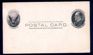 US #UX18 SUPERB mint post card,  very early  McKinley,   SUPER NICE!