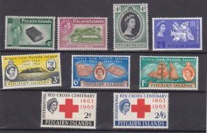 Pitcairn Islands 1951/1963 Sets x 5 MH BP2933