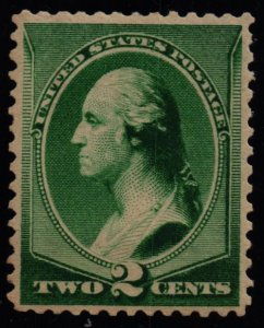 US Scott #213 - VF - MNH - 3c Washington - Green - 1887