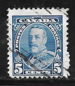 Canada 221: 5c George V, Arch issue, dull blue, used, F