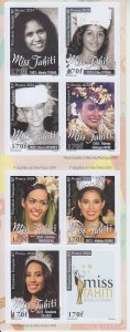 2024  Fr Polynesia Miss Tahiti Bklt 8  (Scott NA} MNH