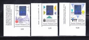 Finland 886-888 Set MNH Technology (B)