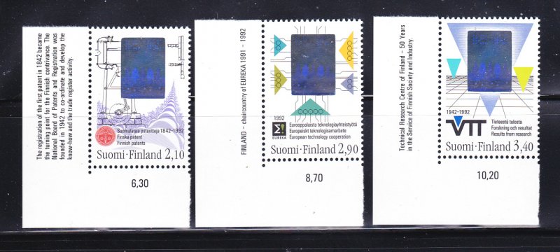 Finland 886-888 Set MNH Technology (B)