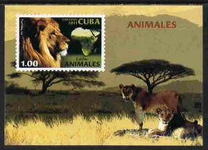 Cuba 2011 Animals #2 perf m/sheet unmounted mint