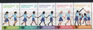 Christmas Island Sc  89 1979 Year of Child stamp strip mint NH