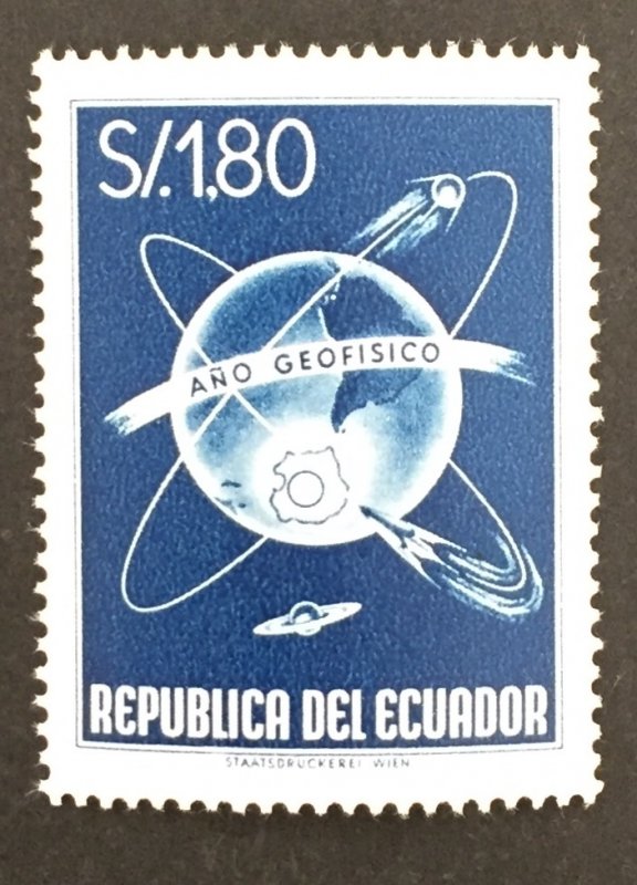 Ecuador 1958 #650, International Geo Physical Year, MNH.