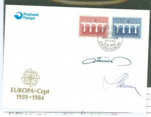 Faroe Islands #106-107   (Fdc)