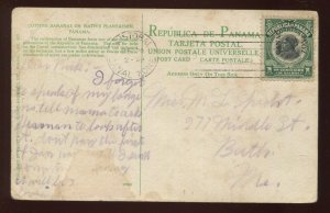 Canal Zone 46 Mt. Hope Overprint Used on Picture Postcard  with APEX Cert LV4718