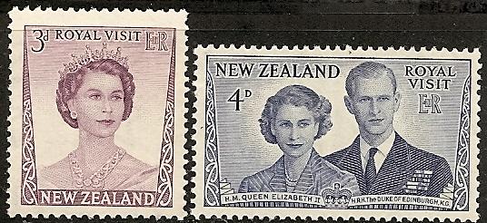 NEW ZEALAND  286-87 MNH 1963 Royal Visit