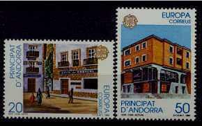 Andorra Sp. 205-06 MNH Europa CEPT-90/Post offices SCV2