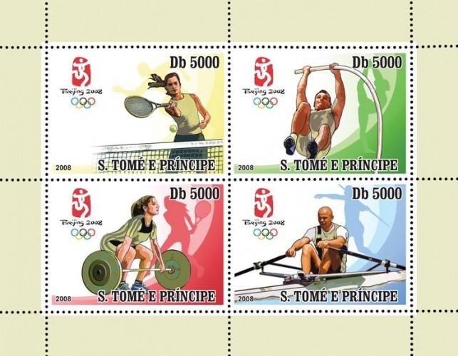 SAO TOME E PRINCIPE 2008 SHEET BEIJING OLYMPIC GAMES SPORTS st81ol