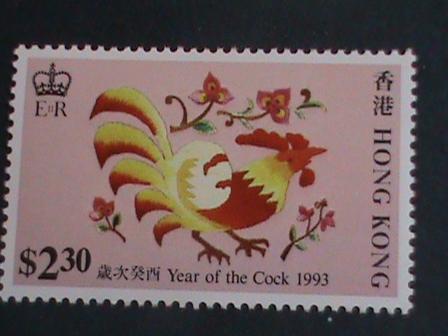 ​HONG KONG- STAMP-1993-SC#665-8 YEAR OF THE LOVELY ROOSTER MNH SET VERY FINE
