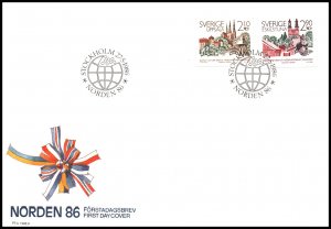 Sweden 1603-1604 U/A FDC