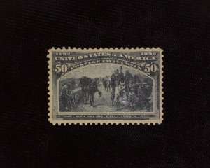 HS&C: Scott #240 Mint Regummed but sound. XF US Stamp
