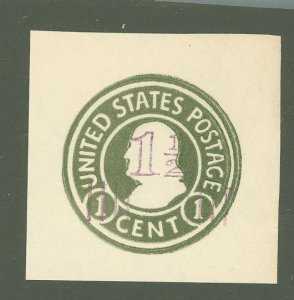 US U521 1925 cut corner - Franklin; imperf, green