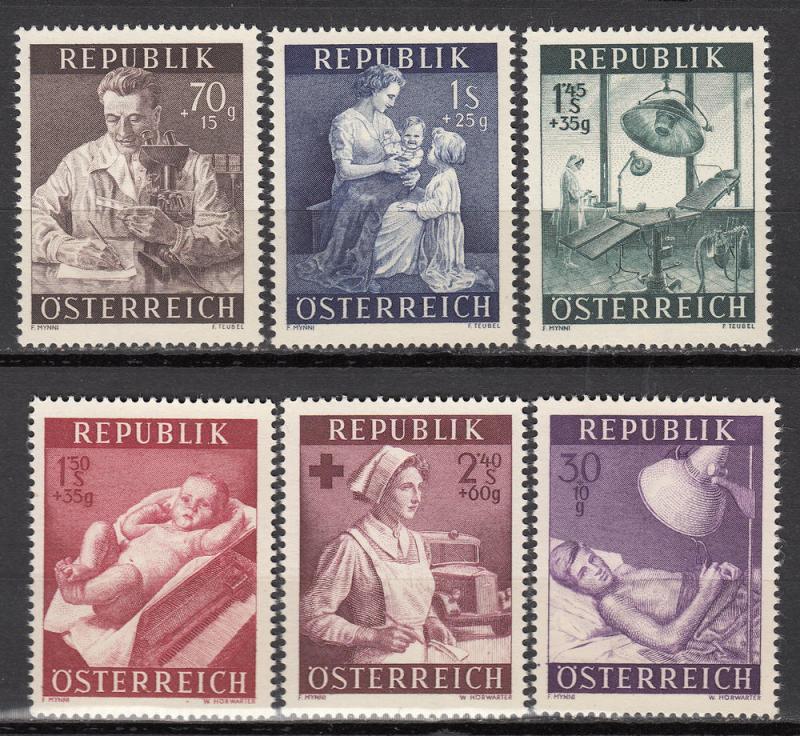 Austria - 1954 Social welfare stamp set - MLH  (9563)
