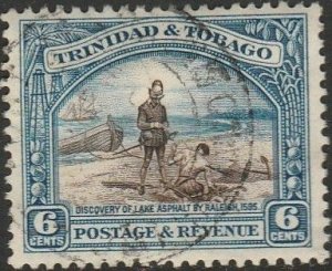 Trinidad & Tobago,  #37a Used  From 1935-37  perf.12.5