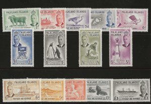 Falkland Islands Sc #107-120  set of 14 NH VF