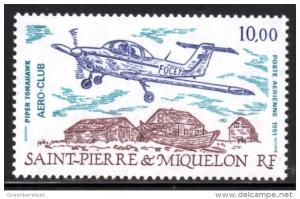 St. Pierre & Miquelon #C67 1991 Piper Tomahawk MNH