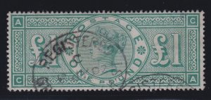 Great Britain, Scott 124 (SG 212), used, 1902 Registered cancel