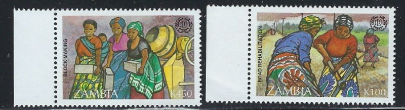 Zambia 643-44 MNH 1995 set (an5752)