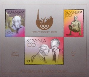 Slovenia 1998 MNH Stamps Souvenir Sheet Scott 337 Sport Olympic Games Gymnastics