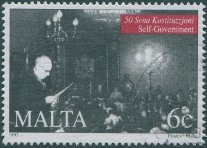 Malta 1997 SG1063 6c Sir Paul Boffa making speech FU