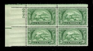 US 1950 Sc # 987 ~ 3 c American Bankers ~ Mint NH Plate Block of 4