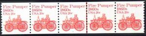 US Stamp #1908 P# STRIP OF 5 PNC# 3 VF MNH