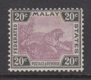 Malaya-Scott 24 - Definitive Issue - 1901 - MNH - Single 20c Stamp