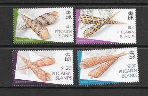 SHELLS - PITCAIRN ISLANDS #591-4  MNH