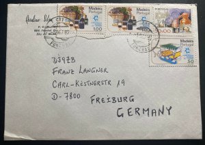 1985 Funchal Portugal Cover To Freiburg Germany