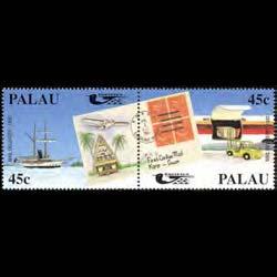 PALAU 1990 - Scott# 248a Pacifica Set of 2 NH