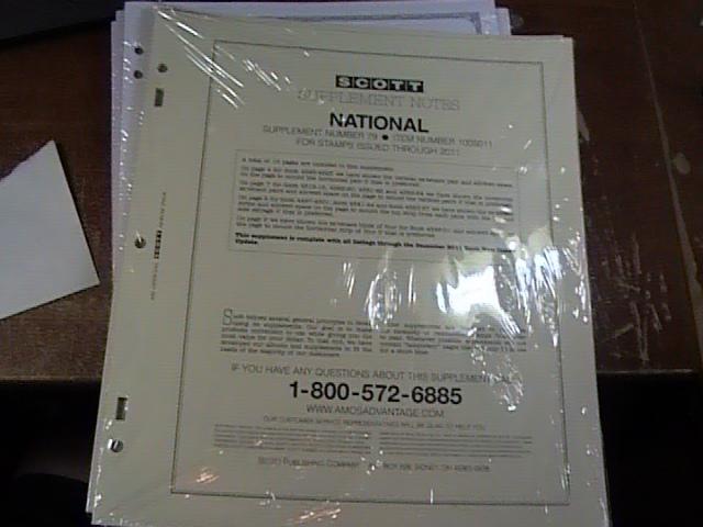 U.S.-SCOTT -NATIONAL---2011 SUPPLEMENT--(NUMBER 79)-NEW IN PLASTIC