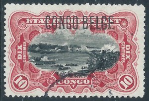 Belgian Congo, Sc #32, 10c Used