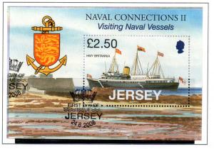 Jersey Sc 1333 2008  Yacht Britannia stamp sheet used