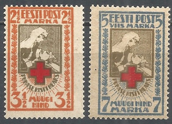 1921 Estonia 29-30 Red Cross 10,00 €