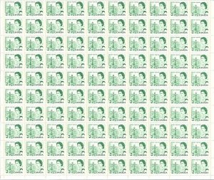 CANADA - #455p - 2c QEII CENTENNIAL ISSUE FIELD STOCK FULL SHEET MNH