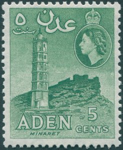 Aden 1955 5c bluish green SG49 unused