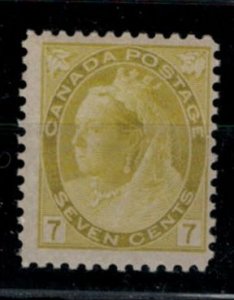 Canada 1898 UN81 7-Cent QV Numerla - MH