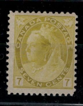 Canada 1898 UN81 7-Cent QV Numerla - MH