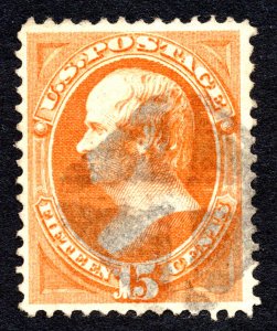 US 1873 15¢ Webster Stamp #163 Used CV $150
