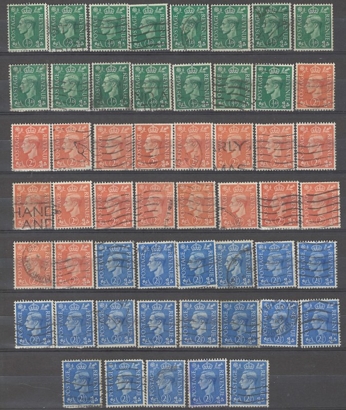 COLLECTION LOT # 3847 GB #258-62 15 STAMPS INVERTED WTMK 1937+ SWCV+$21