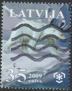 Latvia, #731a Used From 2009