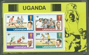 Uganda #184a Mint (NH) Souvenir Sheet (Soccer)