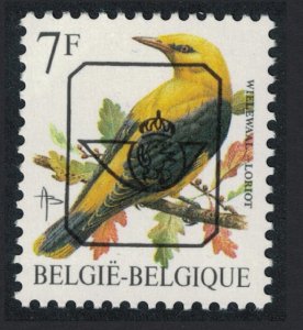 Belgium Golden oriole Bird Buzin 'Loriot' 7f Precancel Normal paper 1992 MNH