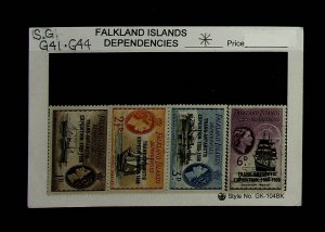 Falkland Islands, Dependencies 1956 SG G41 - G44 * MH QEII (002704)