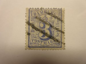 German States HAMBURG Scott 17 USED Lot11 Cat $40