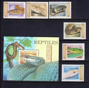 Benin Scott 1170-76 MNH!