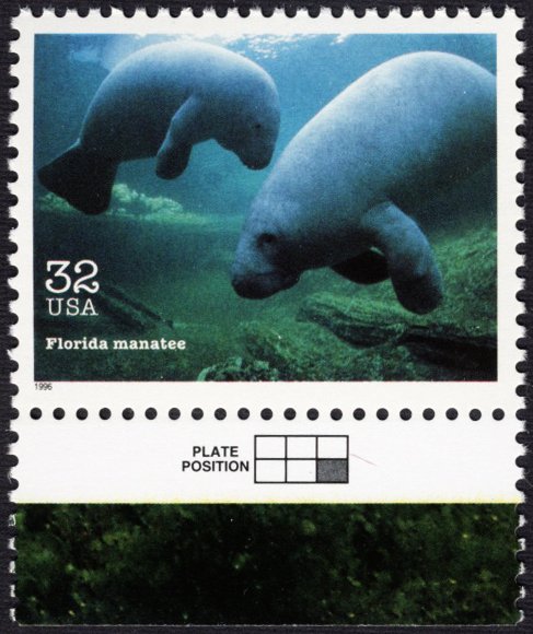 U.S. #3105o 32¢ MNH (Endangered Species: Florida Manatee)